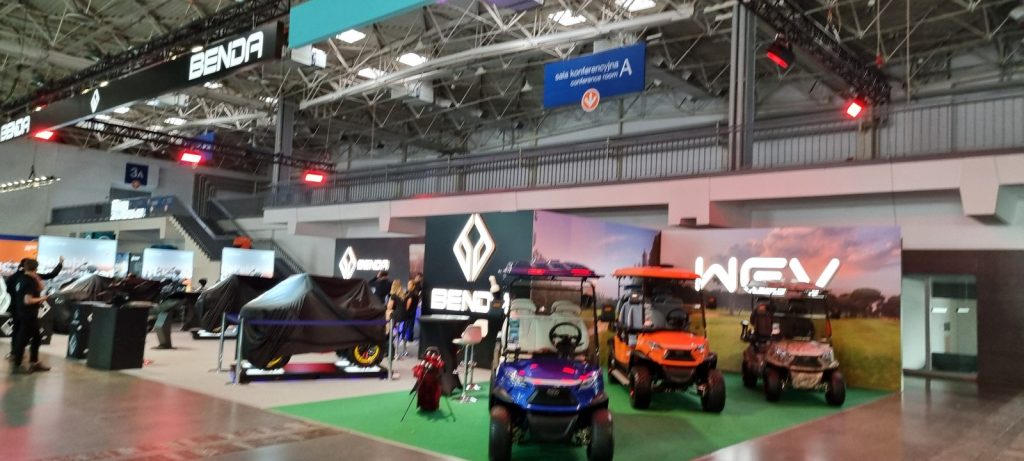 Stoisko targowe moto